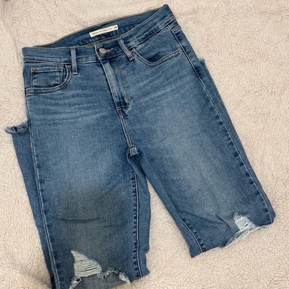 Levis 724 High Rise Straight Crop Jeans Size 26 - Picture 1 of 4